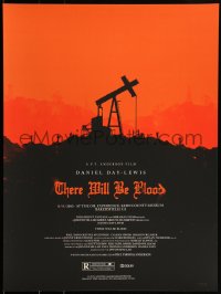 3c2198 THERE WILL BE BLOOD #77/375 18x24 art print 2010 Mondo, Alamo Drafthouse, Olly Moss!