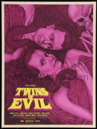 3c2222 TWINS OF EVIL #2/150 18x24 art print 2022 Mondo, Collinson Sisters by Timothy Pittides!