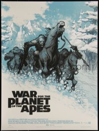 3c2238 WAR FOR THE PLANET OF THE APES #3/225 18x24 art print 2017 Mondo, Caesar by Eric Powell!
