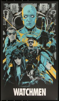 3c1415 WATCHMEN signed #2/205 21x36 art print 2013 by Ken Taylor, Mondo, variant edition!