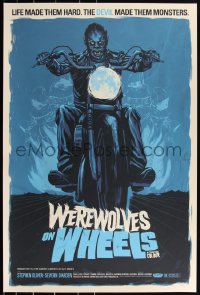 3c1285 WEREWOLVES ON WHEELS #62/65 24x36 art print 2011 Mondo, Justin Erickson, variant edition!