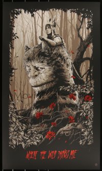 3c1417 WHERE THE WILD THINGS ARE #2/150 21x36 art print 2014 Mondo, Ken Taylor, variant edition!