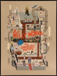 3c2248 WILLY WONKA & THE CHOCOLATE FACTORY #6/300 18x24 art print 2017 Mondo, Adam Simpson art!