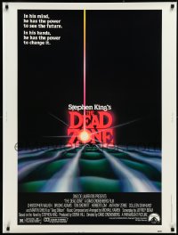 3d1233 DEAD ZONE 30x40 1983 Cronenberg, Stephen King, he has the power to see the future, rare!