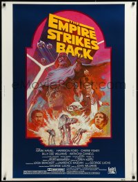 3d1234 EMPIRE STRIKES BACK 30x40 R1982 George Lucas sci-fi classic, cool artwork by Tom Jung!
