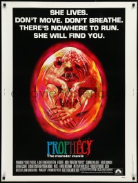 3d1243 PROPHECY 30x40 1979 John Frankenheimer, art of monster in embryo by Paul Lehr, ultra rare!