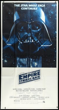 3d0042 EMPIRE STRIKES BACK 3sh 1980 Darth Vader helmet and mask in space, George Lucas classic!
