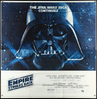 3d0041 EMPIRE STRIKES BACK 6sh 1980 George Lucas, great image of giant Darth Vader head in space!