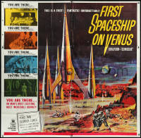 3d0386 FIRST SPACESHIP ON VENUS 6sh 1962 Der Schweigende Stern, German sci-fi, cool art, very rare!