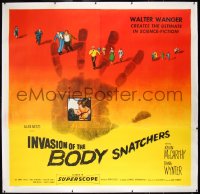 3d0011 INVASION OF THE BODY SNATCHERS linen 6sh 1956 classic ultimate in science-fiction, cool image!