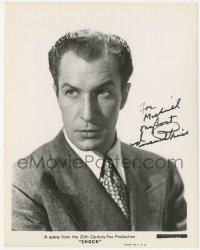 3d1199 VINCENT PRICE signed 8x10.25 still 1945 great head & shoulders portrait when he made Shock!