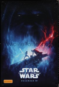 3d1577 RISE OF SKYWALKER teaser DS Aust 1sh 2019 Star Wars, Kylo battles Rey, in Cinemas Soon!