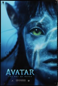 3d1281 AVATAR: THE WAY OF WATER teaser DS 1sh 2022 James Cameron sci-fi sequel, close-up image!