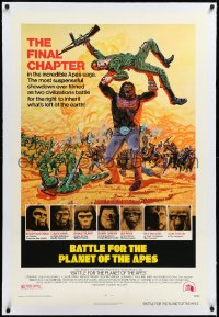 3d0105 BATTLE FOR THE PLANET OF THE APES linen 1sh 1973 Tanenbaum art of war between apes & humans!