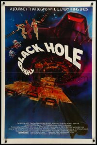 3d1294 BLACK HOLE int'l 1sh 1979 Disney sci-fi, completely different full-color art, very rare!