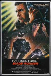 3d0112 BLADE RUNNER linen NSS style 1sh 1982 Ridley Scott sci-fi classic, art of Harrison Ford by Alvin!