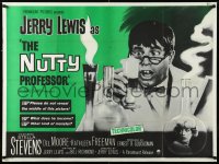 3d1254 NUTTY PROFESSOR British quad 1964 wacky image of director & star Jerry Lewis, very rare!