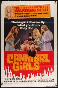 3d0501 CANNIBAL GIRLS 1sh 1973 Ivan Reitman Canadian horror comedy, they do exactly what you think!