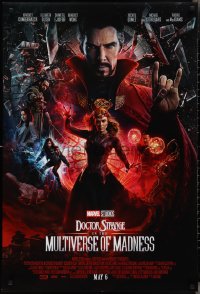 3d1319 DOCTOR STRANGE IN THE MULTIVERSE OF MADNESS advance DS 1sh 2022 Cumberbatch & Olsen!