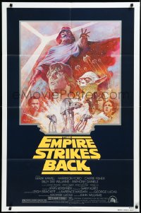 3d0532 EMPIRE STRIKES BACK NSS style 1sh R1981 George Lucas sci-fi classic, cool artwork by Tom Jung!