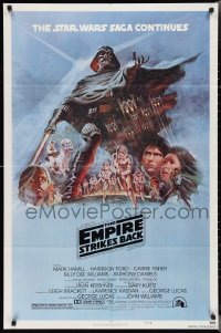 3d0529 EMPIRE STRIKES BACK style B NSS style 1sh 1980 George Lucas classic, art by Tom Jung!