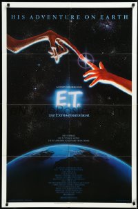 3d0526 E.T. THE EXTRA TERRESTRIAL studio style 1sh 1982 Steven Spielberg classic, John Alvin art!