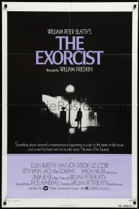 3d0534 EXORCIST 1sh 1974 William Friedkin, Von Sydow, horror classic from William Peter Blatty!