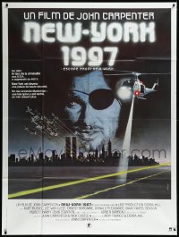 3d0048 ESCAPE FROM NEW YORK French 1p 1981 John Carpenter, Kurt Russell as Snake, New York 1997!