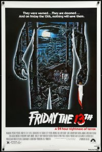 3d1337 FRIDAY THE 13th 1sh 1980 great Alex Ebel art, slasher classic, 24 hours of terror!