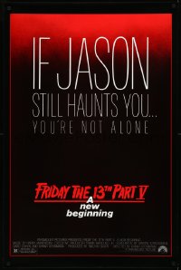 3d1341 FRIDAY THE 13th PART V 1sh 1985 A New Beginning, if Jason still haunts you you're not alone!