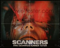 3d1555 SCANNERS German 17x21 1981 David Cronenberg, different gruesome head exploding image, rare!