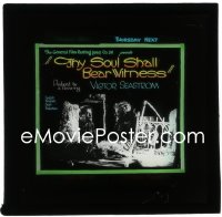 3d1189 THY SOUL SHALL BEAR WITNESS English glass slide 1922 starring & directed by Victor Sjostrom!