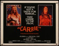 3d1778 CARRIE 1/2sh 1976 Stephen King, Sissy Spacek before and after her bloodbath at the prom!
