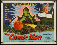 3d1781 COSMIC MAN 1/2sh 1959 artwork of soldiers & tanks attacking wacky creature from space!