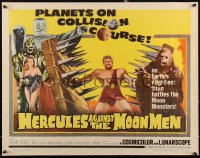 3d1791 HERCULES AGAINST THE MOON MEN 1/2sh 1965 Earth's mightiest man Sergio Ciani vs monsters!