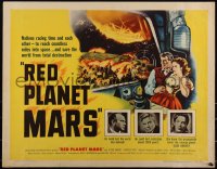 3d1820 RED PLANET MARS 1/2sh 1952 nations race time to save the world from total destruction!