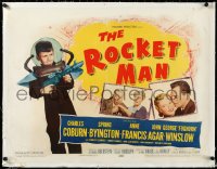 3d0240 ROCKET MAN linen 1/2sh 1954 c/u of Foghorn Winslow in space suit, written by Lenny Bruce!