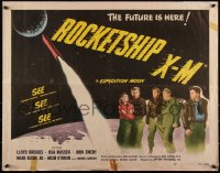 3d1821 ROCKETSHIP X-M 1/2sh 1950 Lloyd Bridges in the 1st story of man's conquest of space!