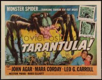3d1825 TARANTULA style A 1/2sh 1955 Jack Arnold, great art of town running from 100 foot high spider monster!