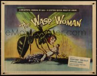 3d1836 WASP WOMAN 1/2sh 1959 classic art of Roger Corman's lusting human-headed insect queen!