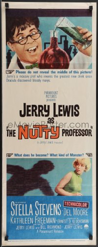 3d1879 NUTTY PROFESSOR insert 1963 Jerry Lewis & Stella Stevens in Dr. Jekyll & Mr. Hyde spoof!