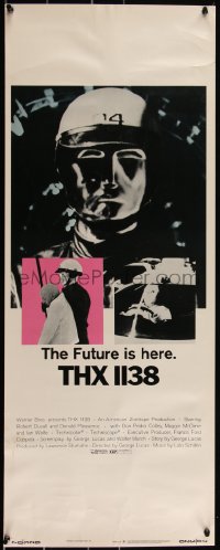 3d1894 THX 1138 insert 1971 1st George Lucas, Robert Duvall, chrome robot!
