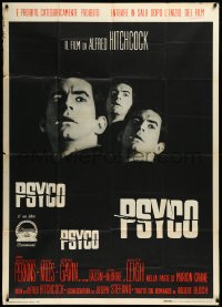 3d0402 PSYCHO Italian 1p 1960 different image with only Anthony Perkins, Hitchcock, ultra rare!