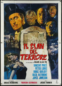 3d0054 COMEDY OF TERRORS Italian 2p 1970 Boris Karloff, Peter Lorre, Vincent Price, Joe E. Brown!