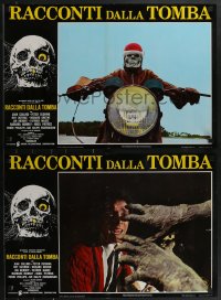 3d1699 TALES FROM THE CRYPT set of 8 Italian 18x26 pbustas 1972 E.C. comics, Joan Collins!