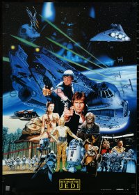 3d1755 RETURN OF THE JEDI style A Yamakatsu Japanese 1983 completely different montage!