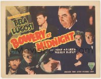 3d0931 BOWERY AT MIDNIGHT TC R1949 New York college professor Bela Lugosi is a criminal mastermind!