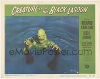 3d0744 CREATURE FROM THE BLACK LAGOON LC #8 1954 classic close up of monster emerging from water!