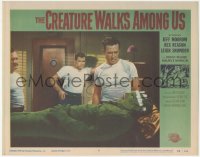 3d0754 CREATURE WALKS AMONG US LC #8 1956 Jeff Morrow & Rex Reason monitor monster's brain activity!