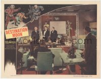 3d0763 DESTINATION MOON LC #2 1950 Robert A. Heinlein, great image of men giving rocket presentation!